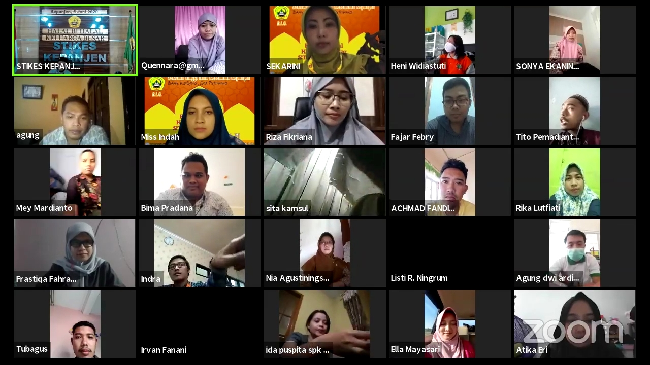 Temu Alumni 2020 via aplikasi Zoom